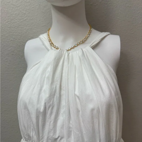 Anthropologie Forever That Girl Tiered Ruched Back Bow Maxi Dress - Picture 6 of 8